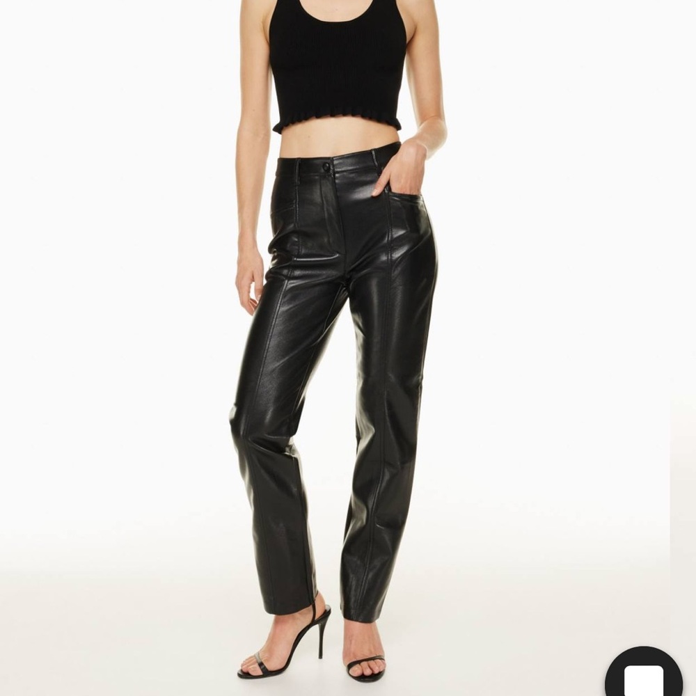 Aritzia Wilfred Rebel Vegan Leather Pants